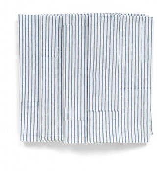 Servetter Indian Summer Blue Stripe - 4 st.