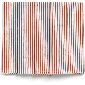 Servetter Orange Stripe - 4 st.