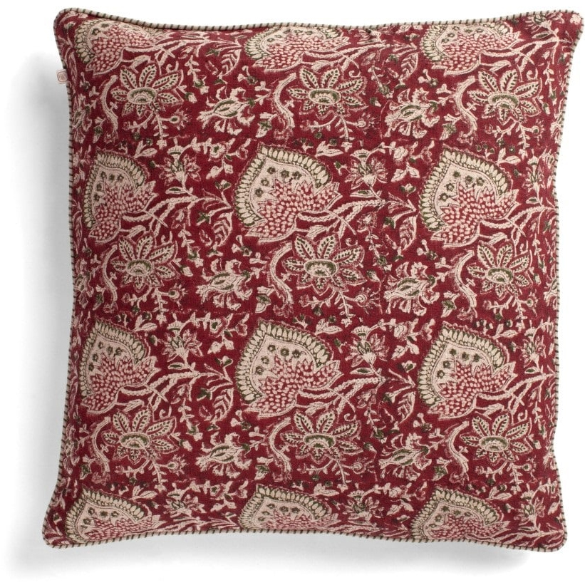 Kuddfodral Oriental Red - linne