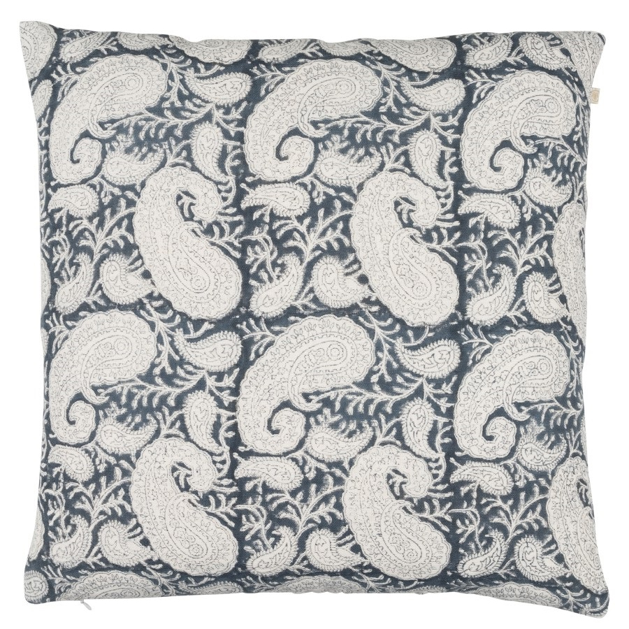 Kuddfodral Big Paisley Sea Blue | Chamois