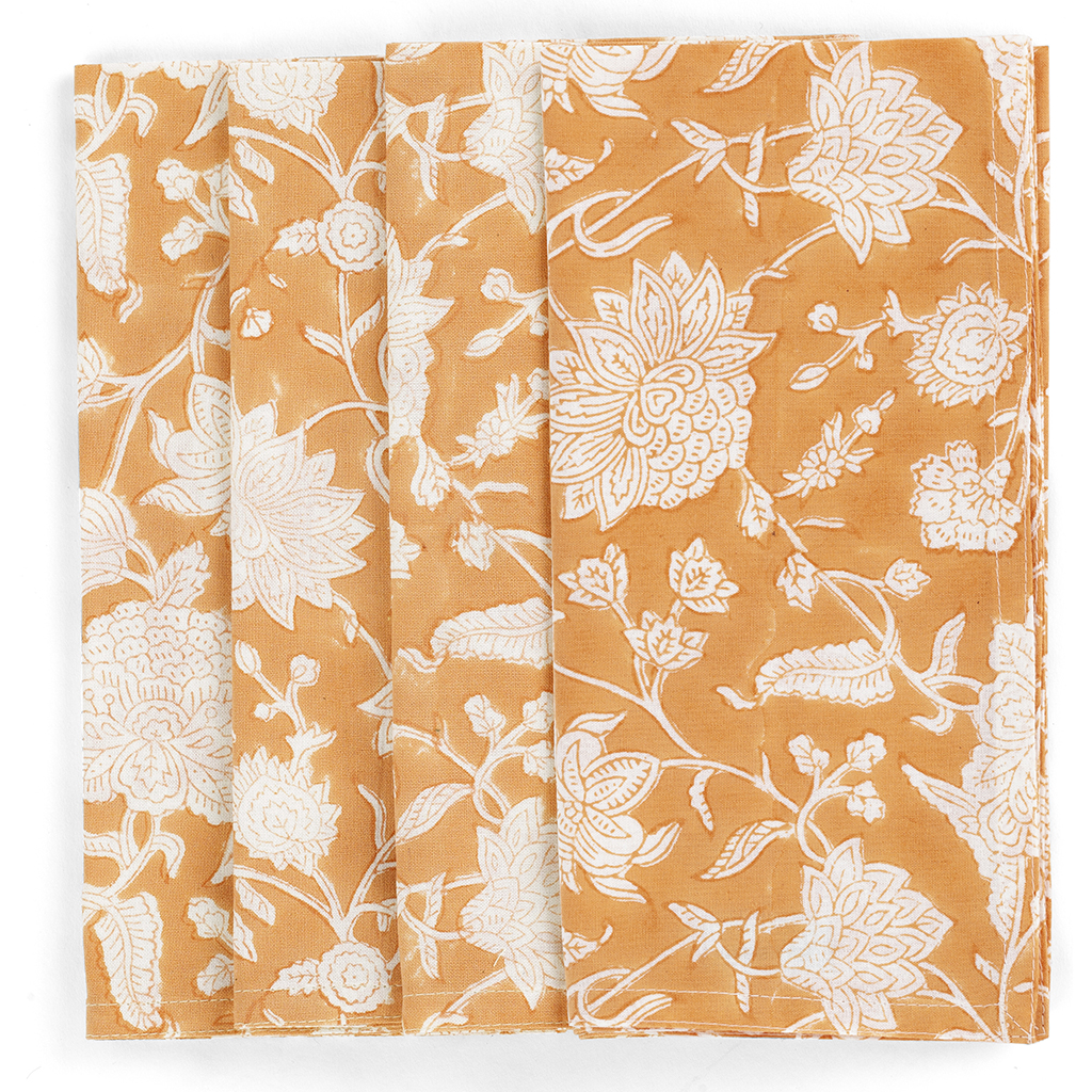 Servetter Indian Rose Orange - 4 st.