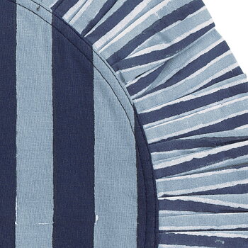 Bordstabletter Jaipur Stripe med volang - Blue - 2 st. 