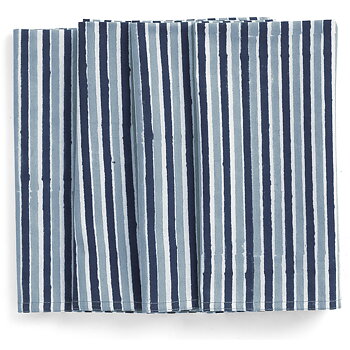 Servetter Stripe Multi Blue - 4 st.