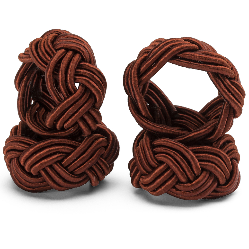 Servettringar Maroon - 4 st.