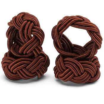 Servettringar Maroon - 4 st.