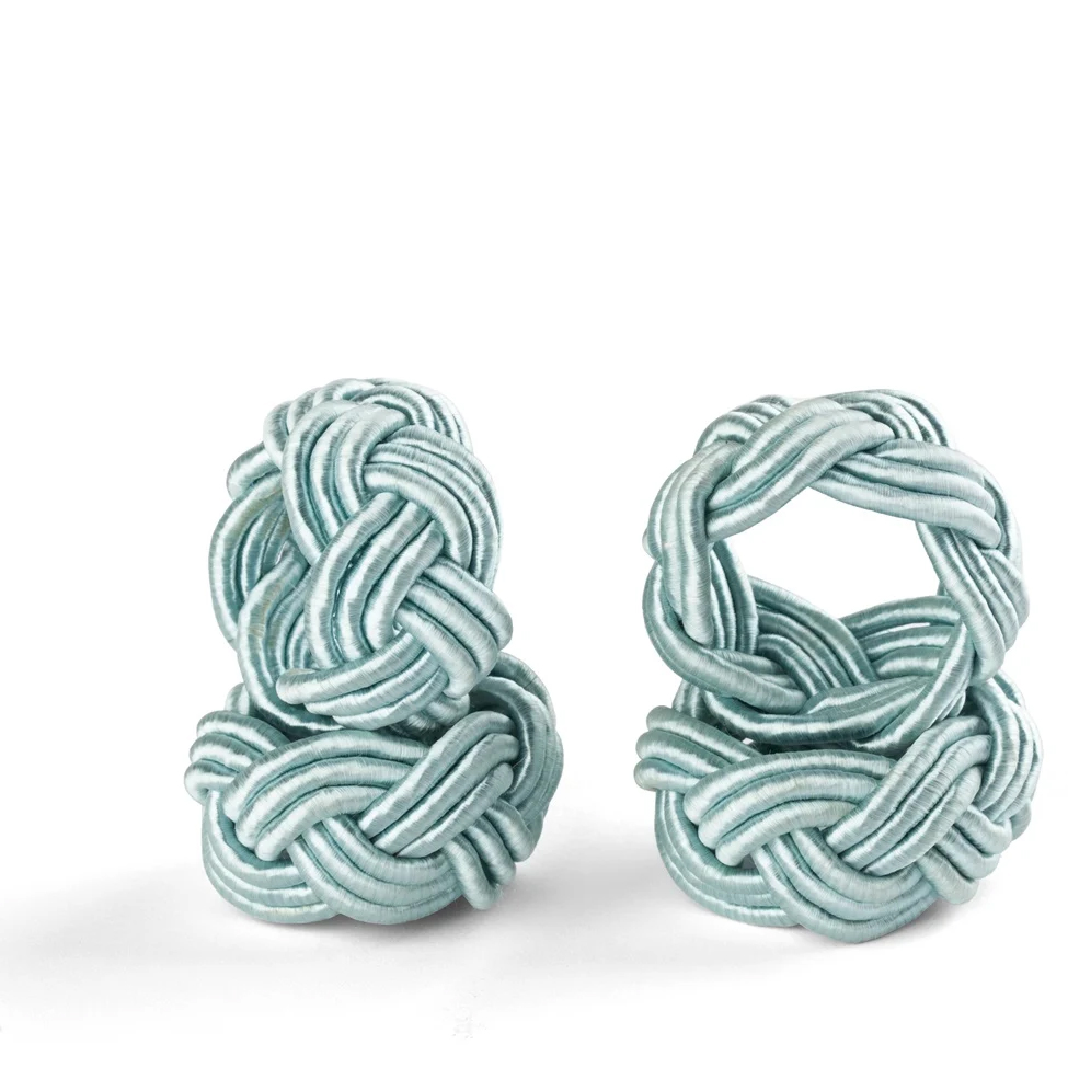 Servettringar Turquoise - 4 st.