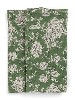 Linneservetter Indian Rose Green - 2-pack