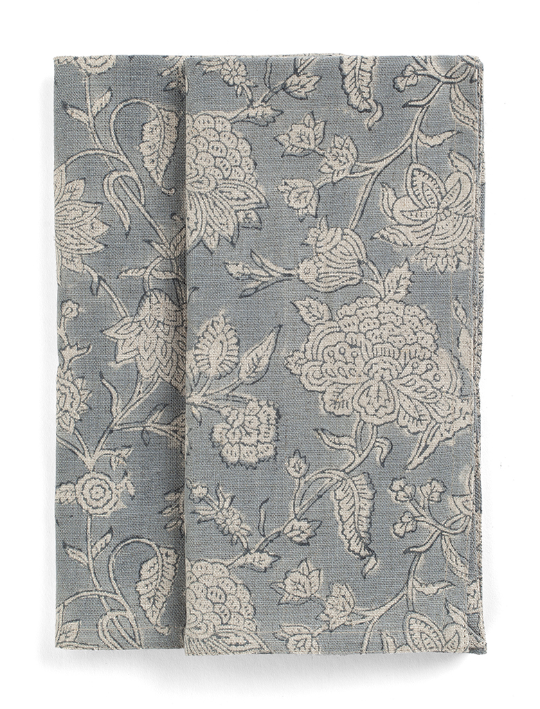 Linneservetter Indian Rose Dusty Blue - 2-pack