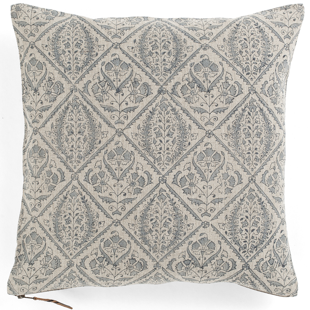 Kuddfodral linne Jaipur Dusty Blue