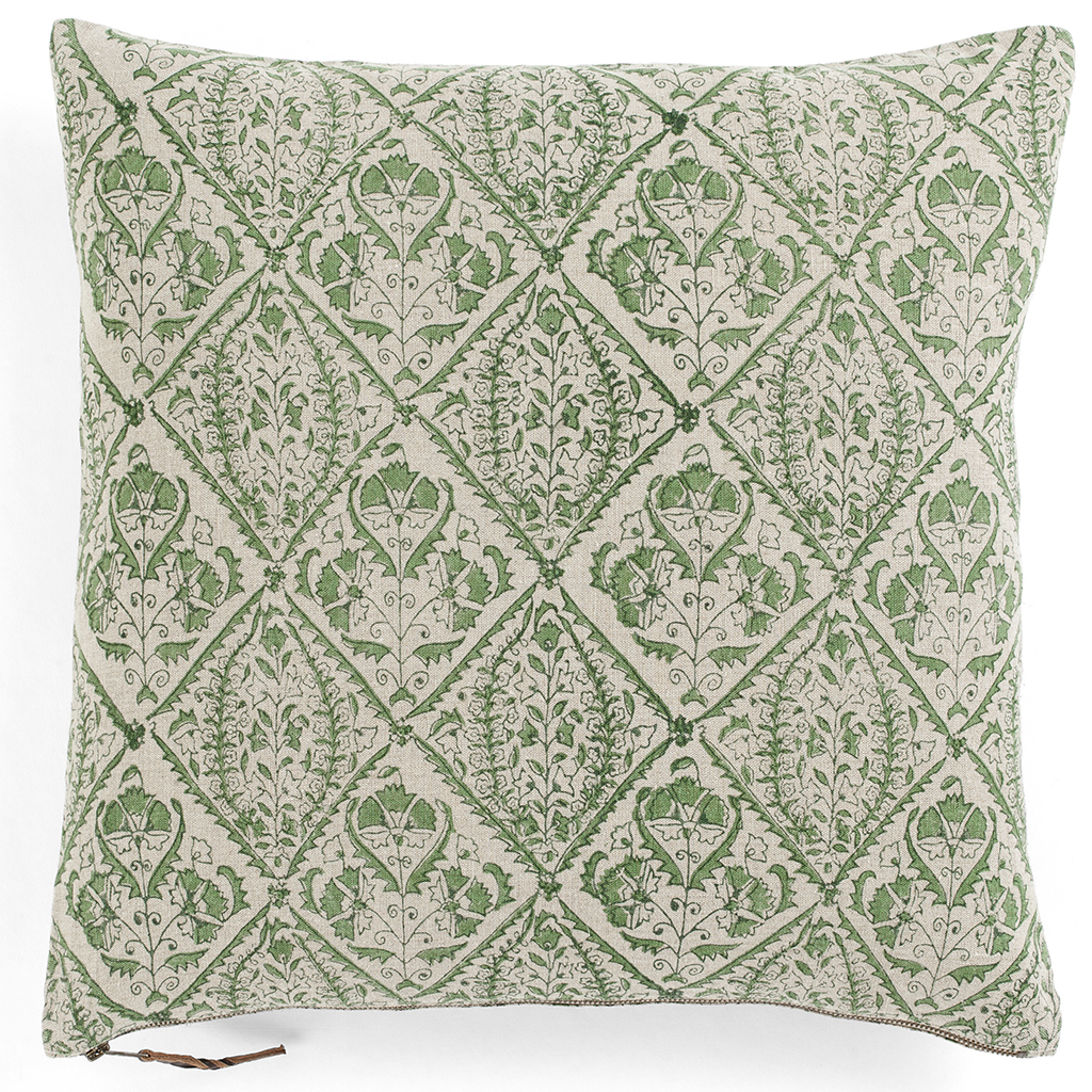 Kuddfodral linne Jaipur Green