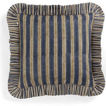Kuddfodral Jaipur Stripes Beige & Blue
