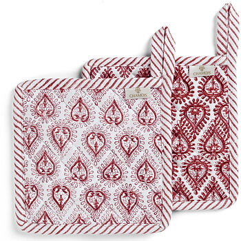 Grytlappar Kalini Red - 2 st. 