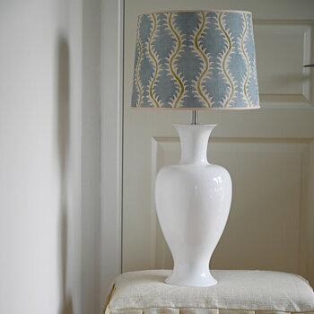Lampfot Mindy Glossy White