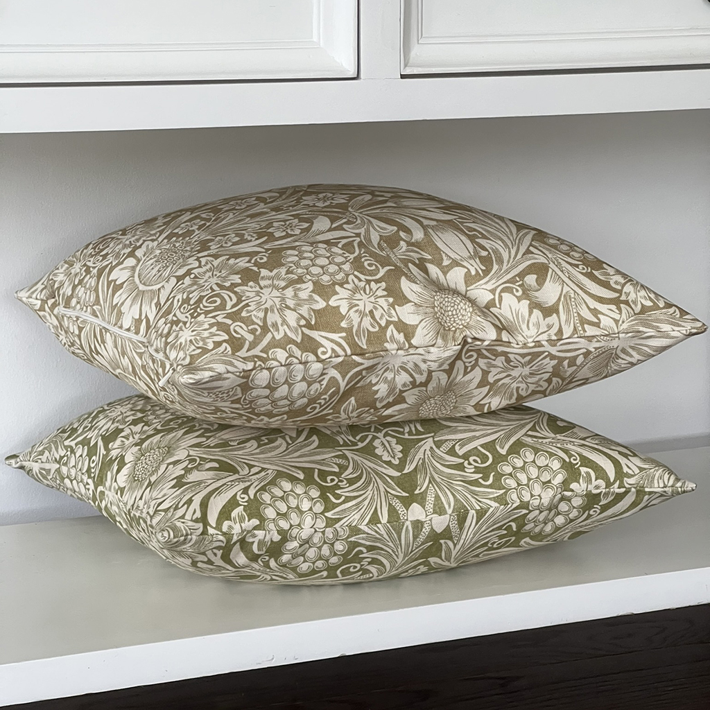 Kuddfodral Sunflower Artichoke - William Morris - 3