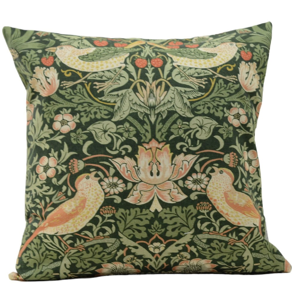 Kuddfodral Strawberry Thief Nettle - William Morris