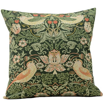 Kuddfodral Strawberry Thief Nettle - William Morris