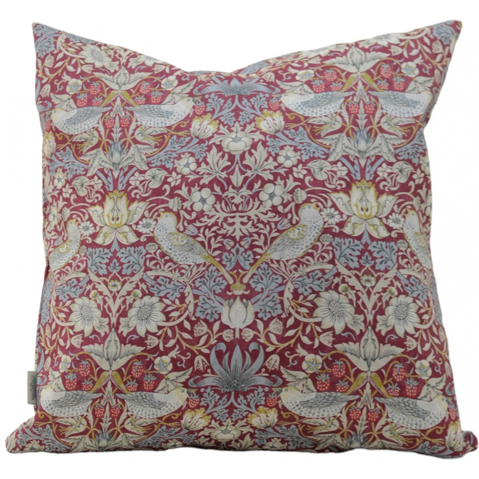 Kuddfodral Strawberry Thief Plum - William Morris