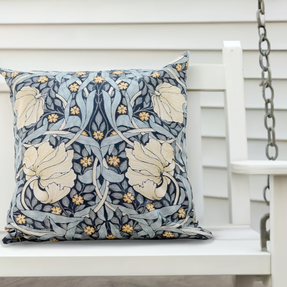 Kuddfodral Pimpernel Indigo - William Morris
