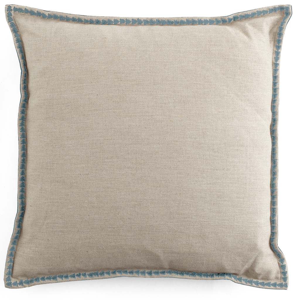 Kuddfodral Embroidery Dusty Blue