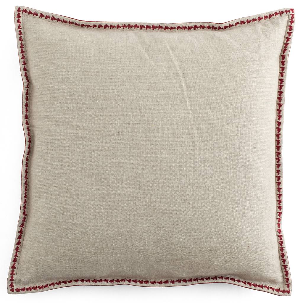 Kuddfodral Embroidery Red