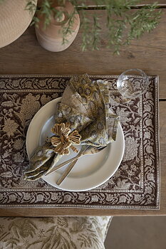 Linneservetter Indian Rose Brown - 2-pack