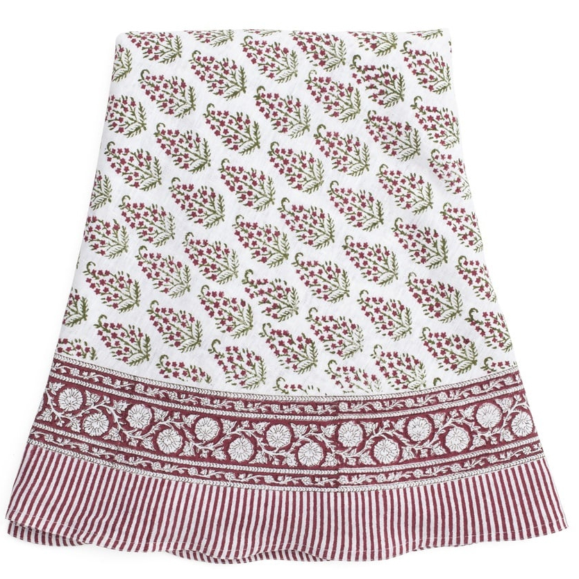 Rund linneduk Persian Paisley