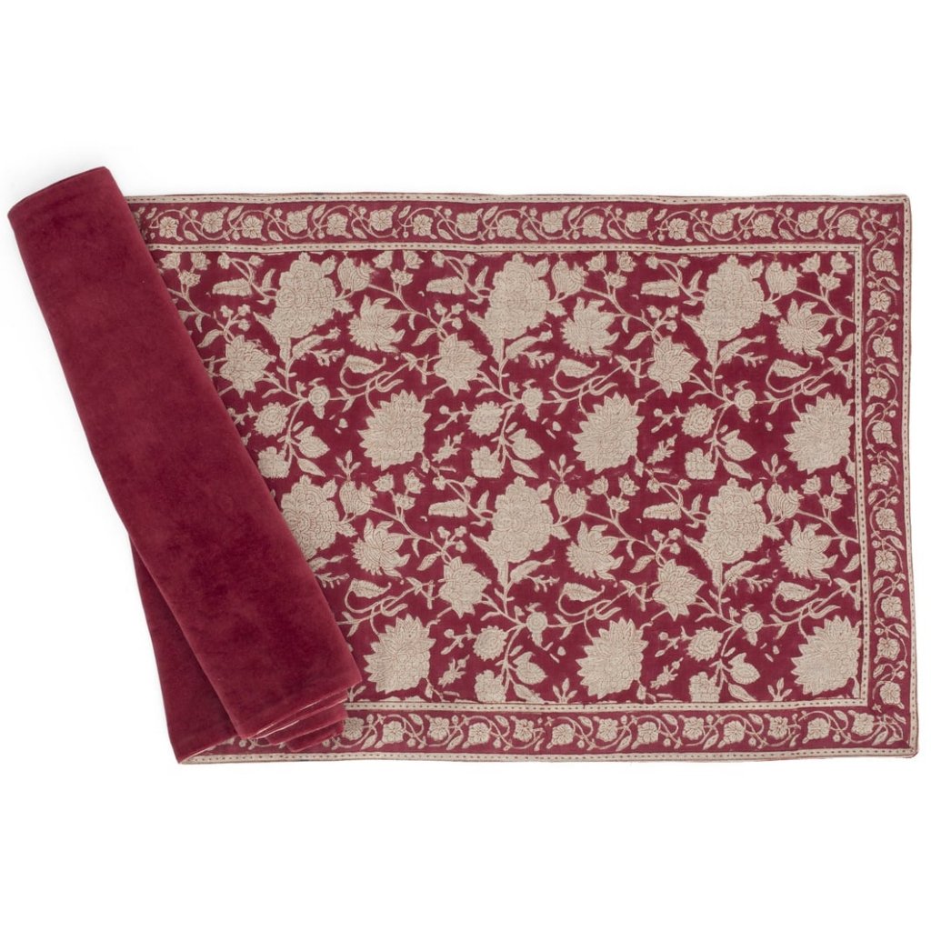 Löpare Indian Rose Red 45x150 cm