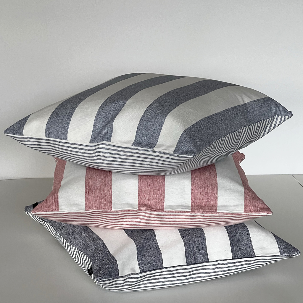 Kuddfodral Oxford Stripes Indigo Blue - 4