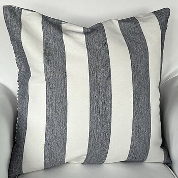 Kuddfodral Oxford Stripes Indigo Blue