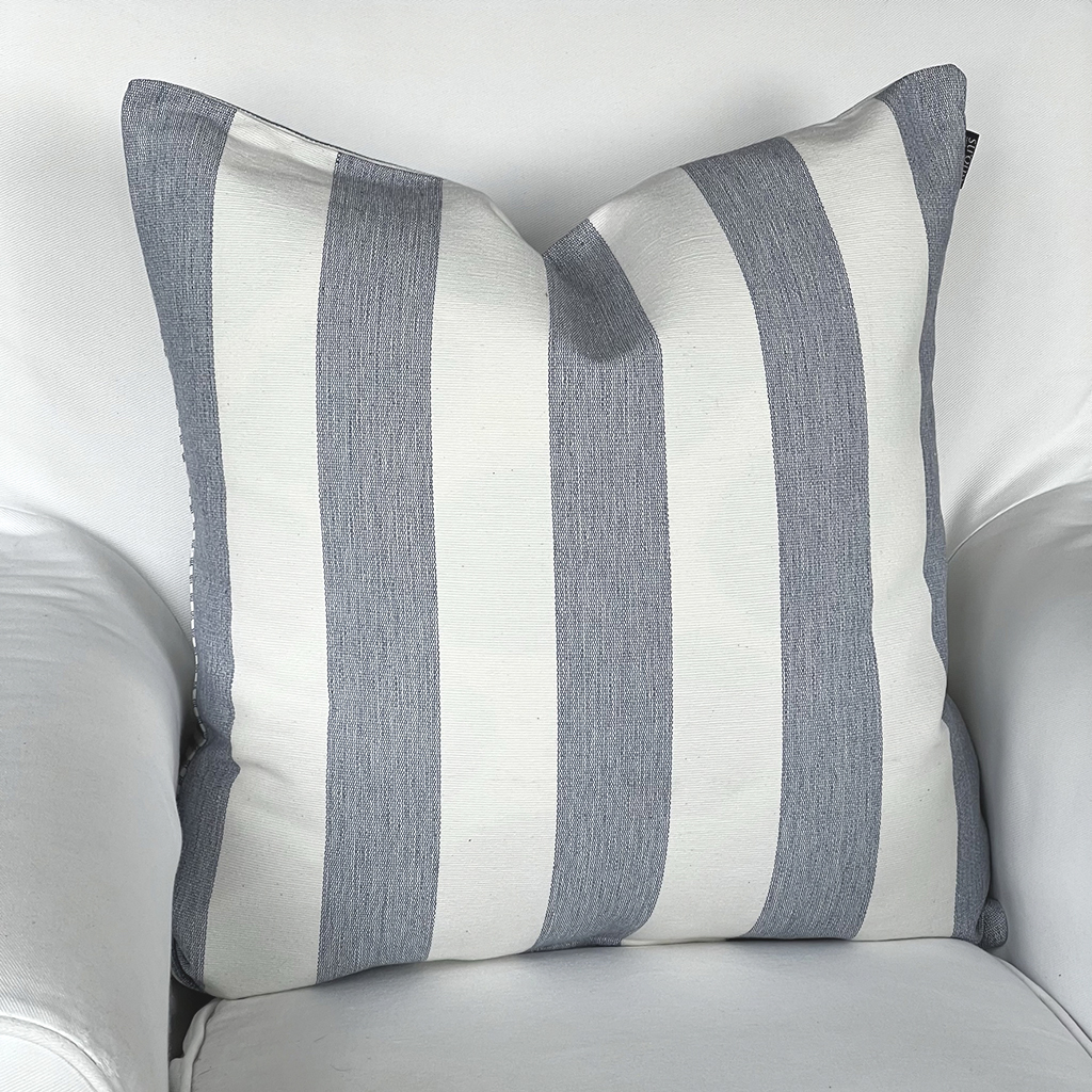 Kuddfodral Oxford Stripes Grey