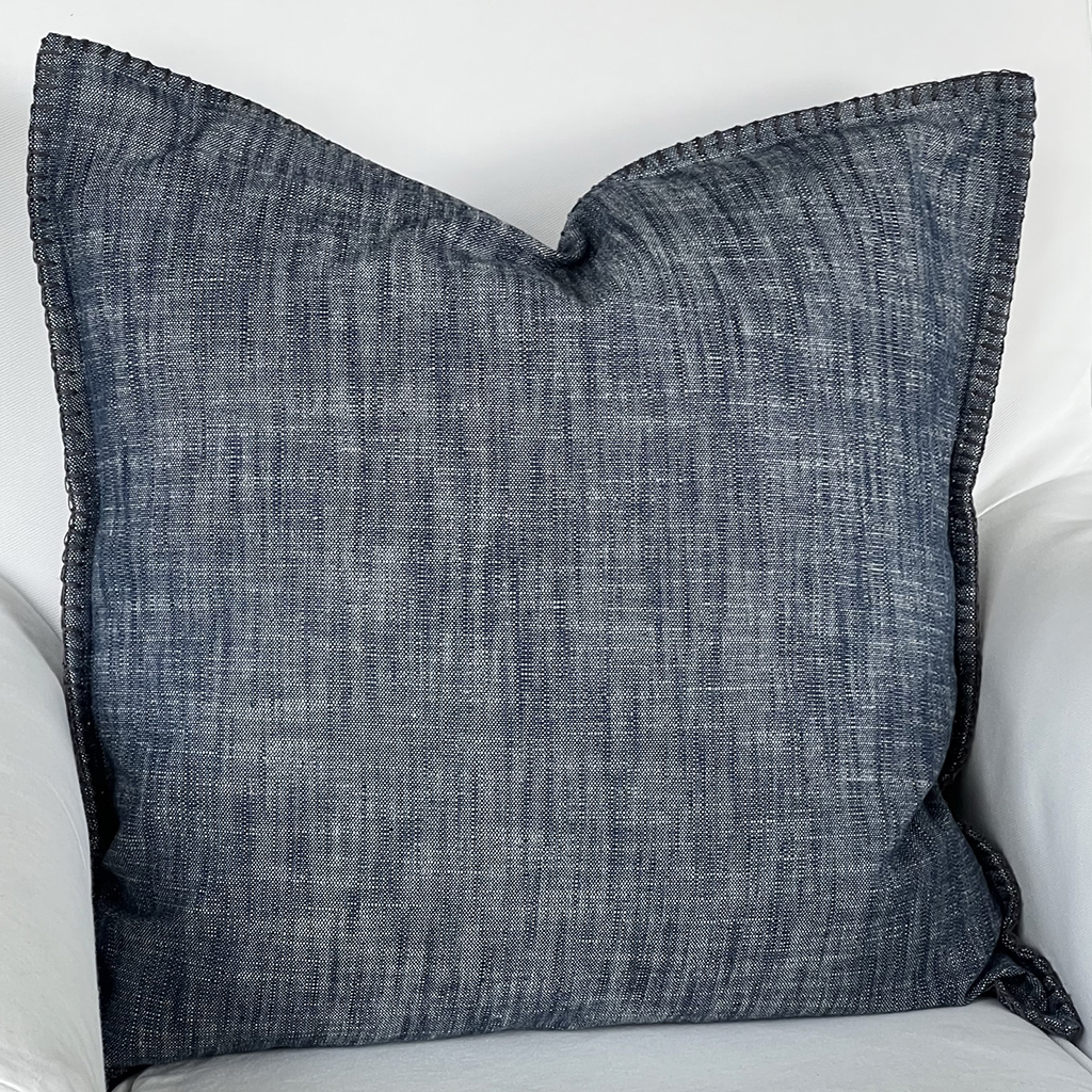 Kuddfodral Stitch Indigo Blue