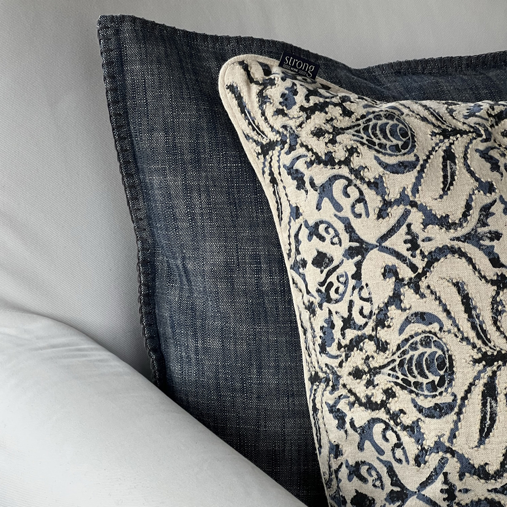 Kuddfodral Stitch Indigo Blue - 4
