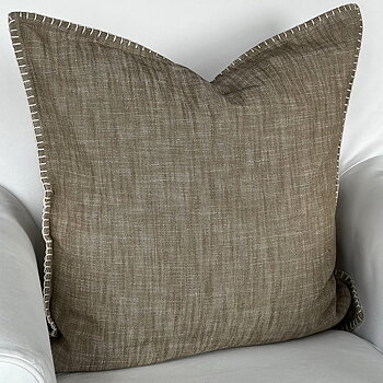 Kuddfodral Stitch Coffee Brown