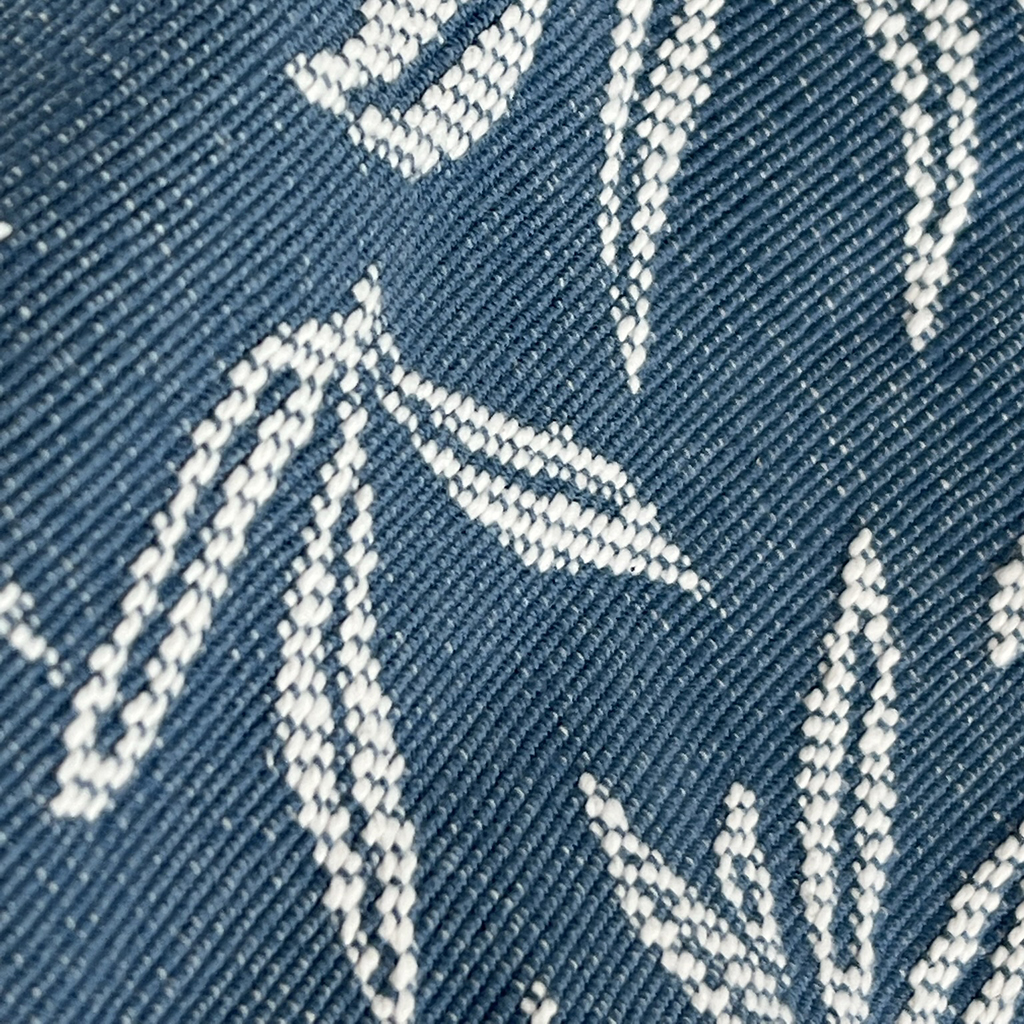 Kuddfodral Leaf Denim Blue - 2