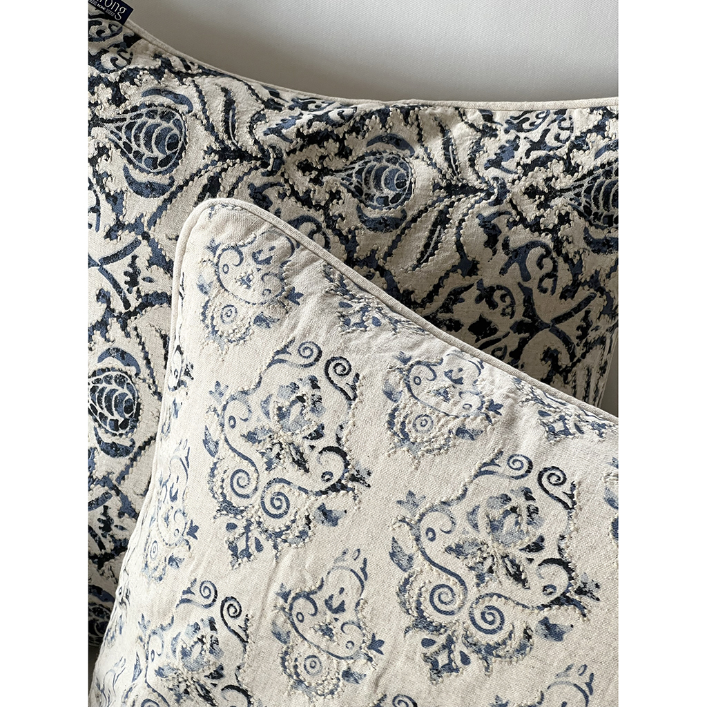 Kuddfodral Indigo Paisley - 4