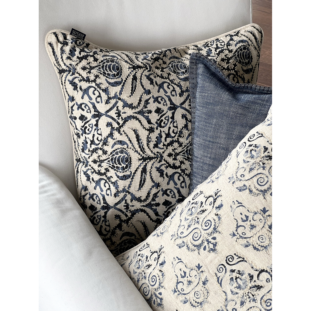 Kuddfodral Indigo Paisley - 3