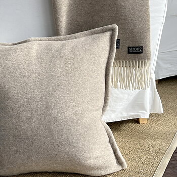 Kuddfodral Twin Color Camel Melange (lammull)