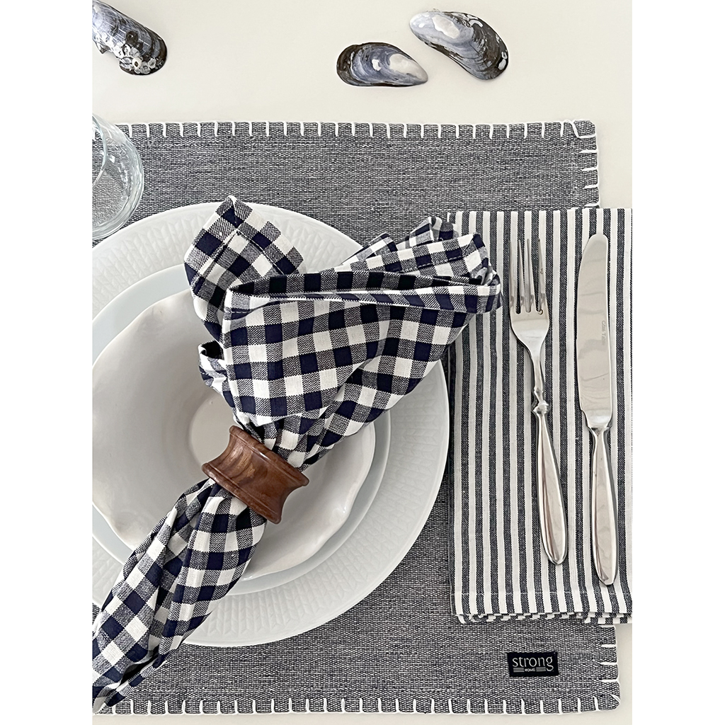 Servett Gingham Check Indigo Blue 2-pack - 4