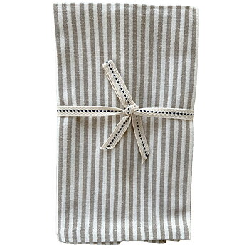 Servett Banker Stripe Sand Beige 2-pack