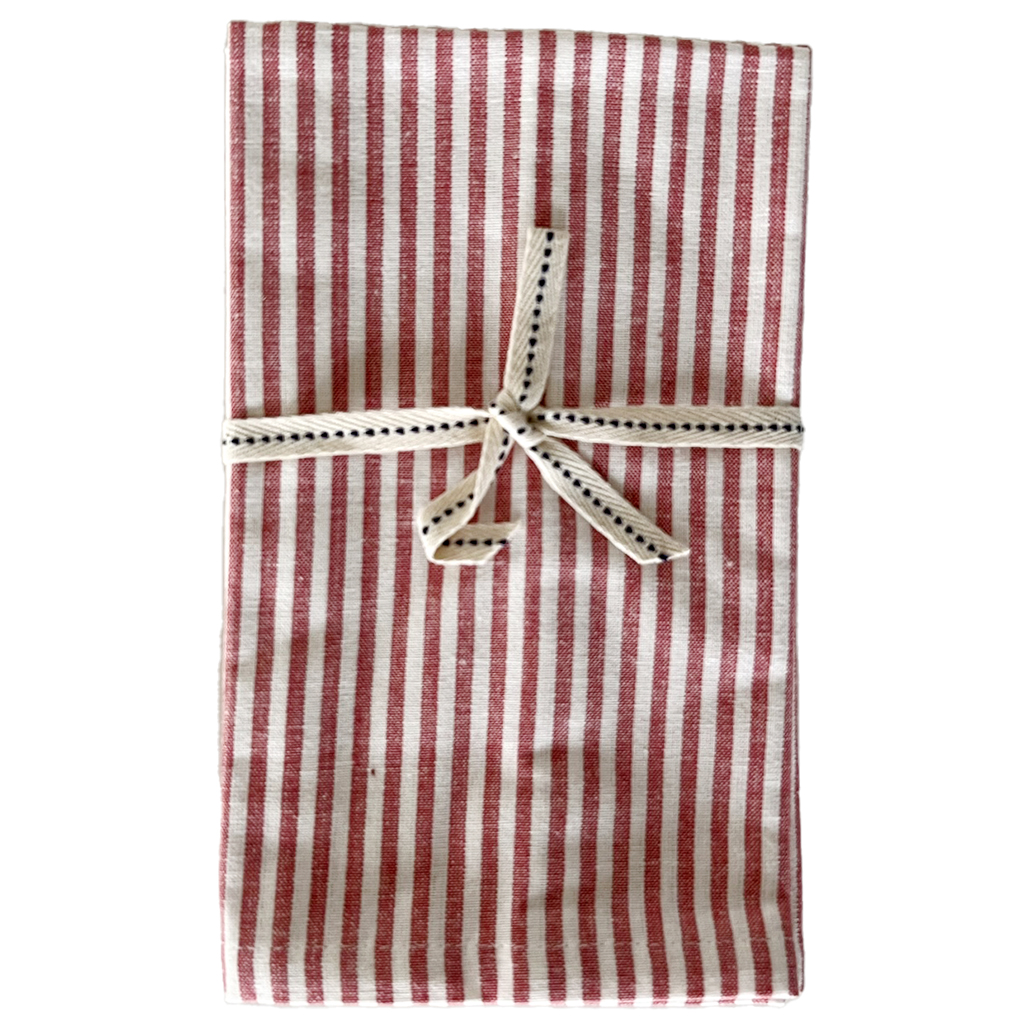 Servett Banker Stripe Coral Red 2-pack