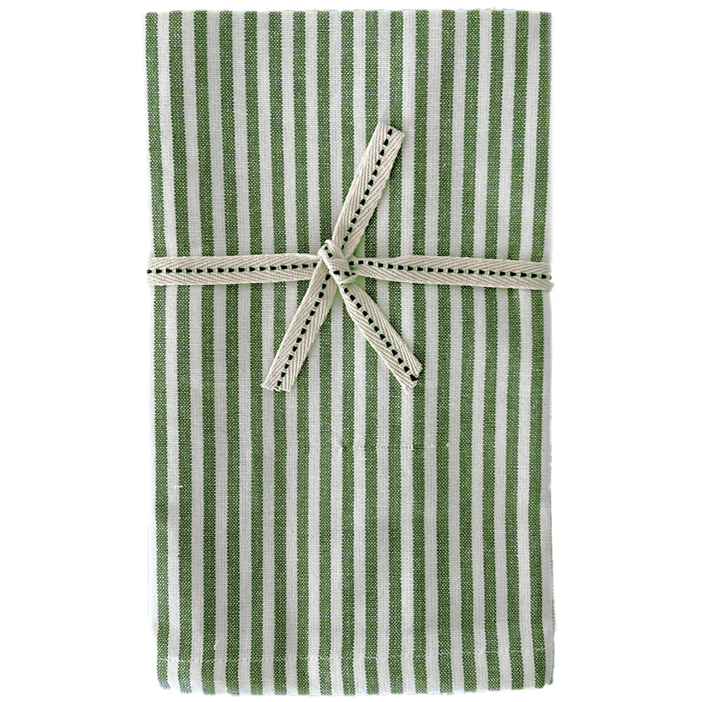 Servett Banker Stripe Grass Green 2-pack