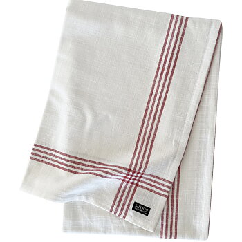 Duk Classic Stripe Coral Red 150x270 cm