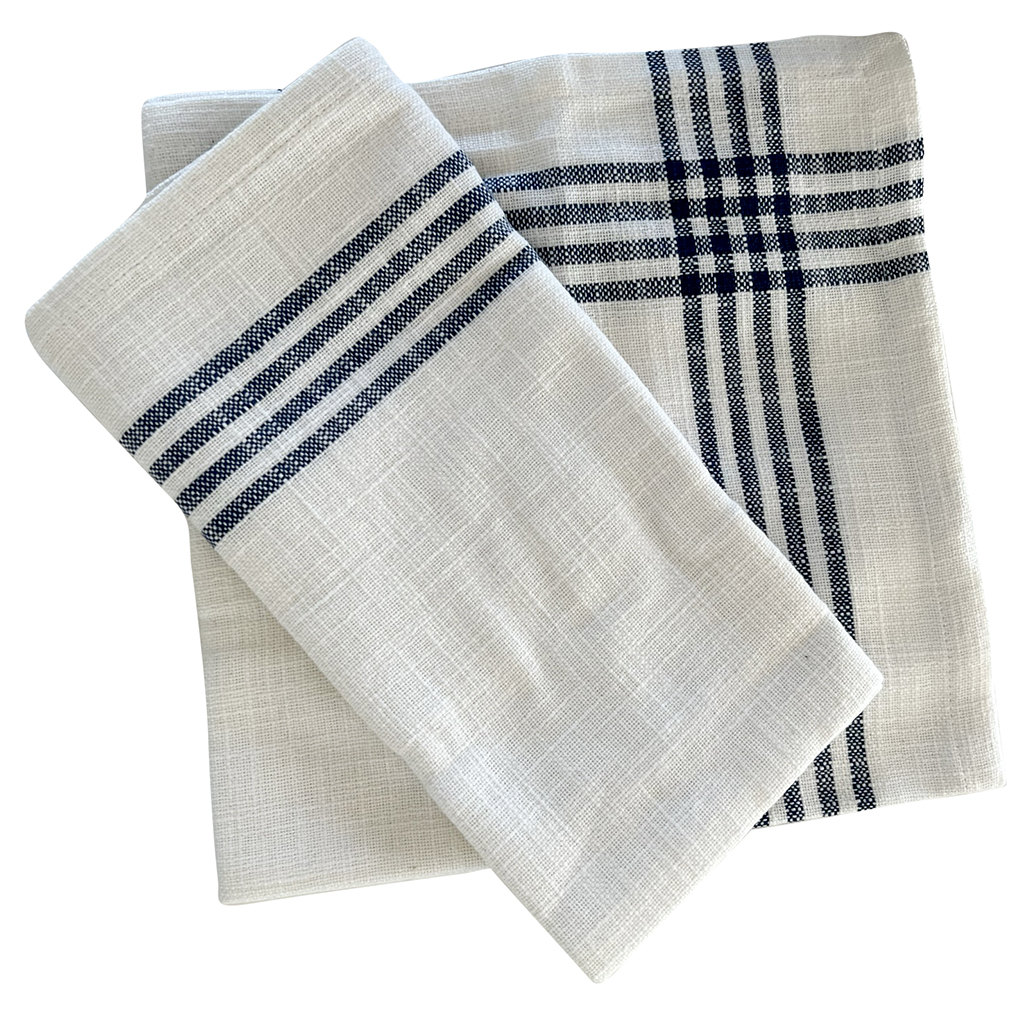 Duk Classic Stripe Indigo Blue 150x270 cm - 2