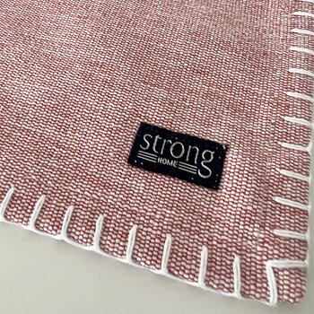 Bordstablett Stitch Oxford Coral Red