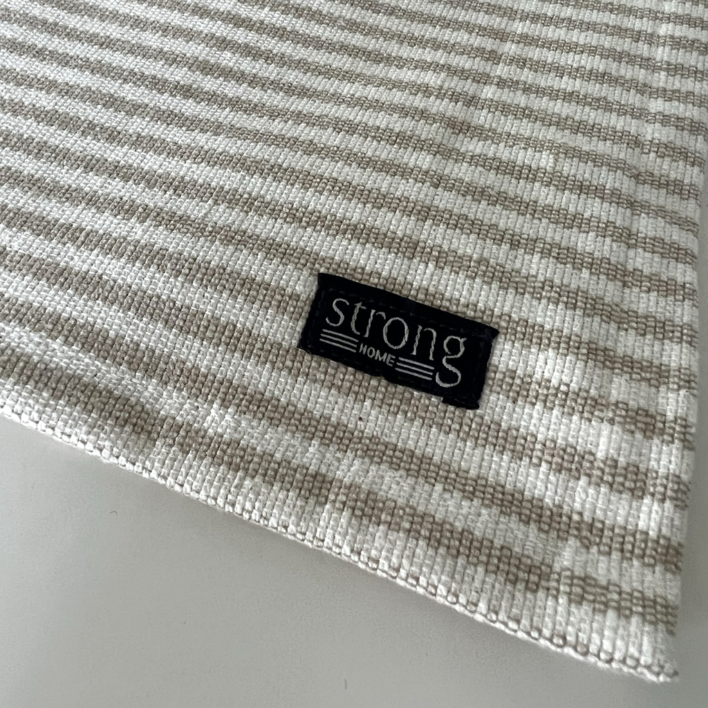 Bordstablett Stripe Oxford Sand Beige