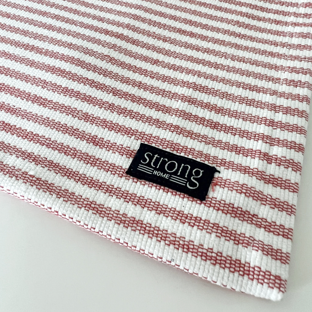Bordstablett Stripe Oxford Coral Red