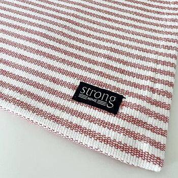 Bordstablett Stripe Oxford Coral Red