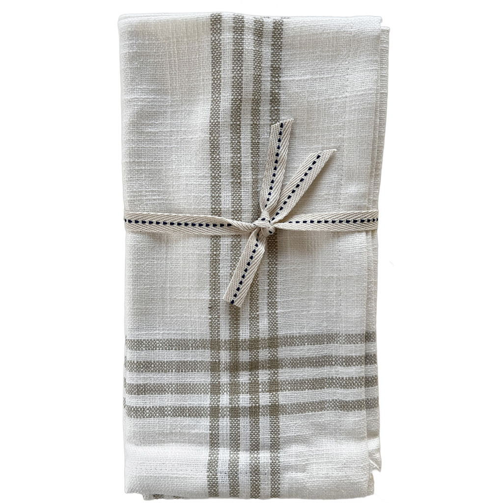 Servetter Classic Stripe Sand Beige 2-pack