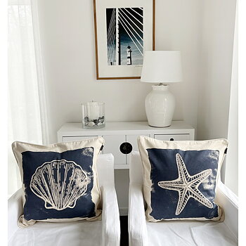 Sea Shell Cushion Cover