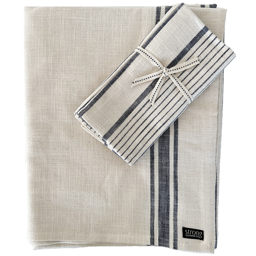 Servetter Ticket Stripe Indigo Blue 2-pack - 2